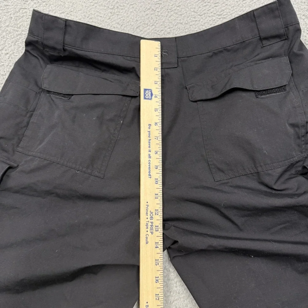 TRU-SPEC Cargo Pants Mens 40x30 Black Tactical Ripstop‎ Workwear Pockets Utility